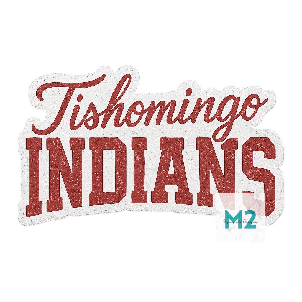 Tishomingo Indians Die-Cut Sticker